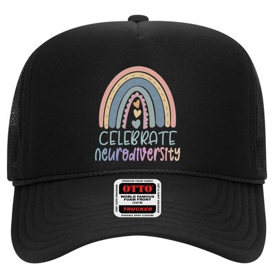 Celebrate Neurodiversity Tal Health Autism Awareness Gift Trucker Hat