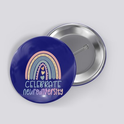 Celebrate Neurodiversity Tal Health Autism Awareness Gift Button