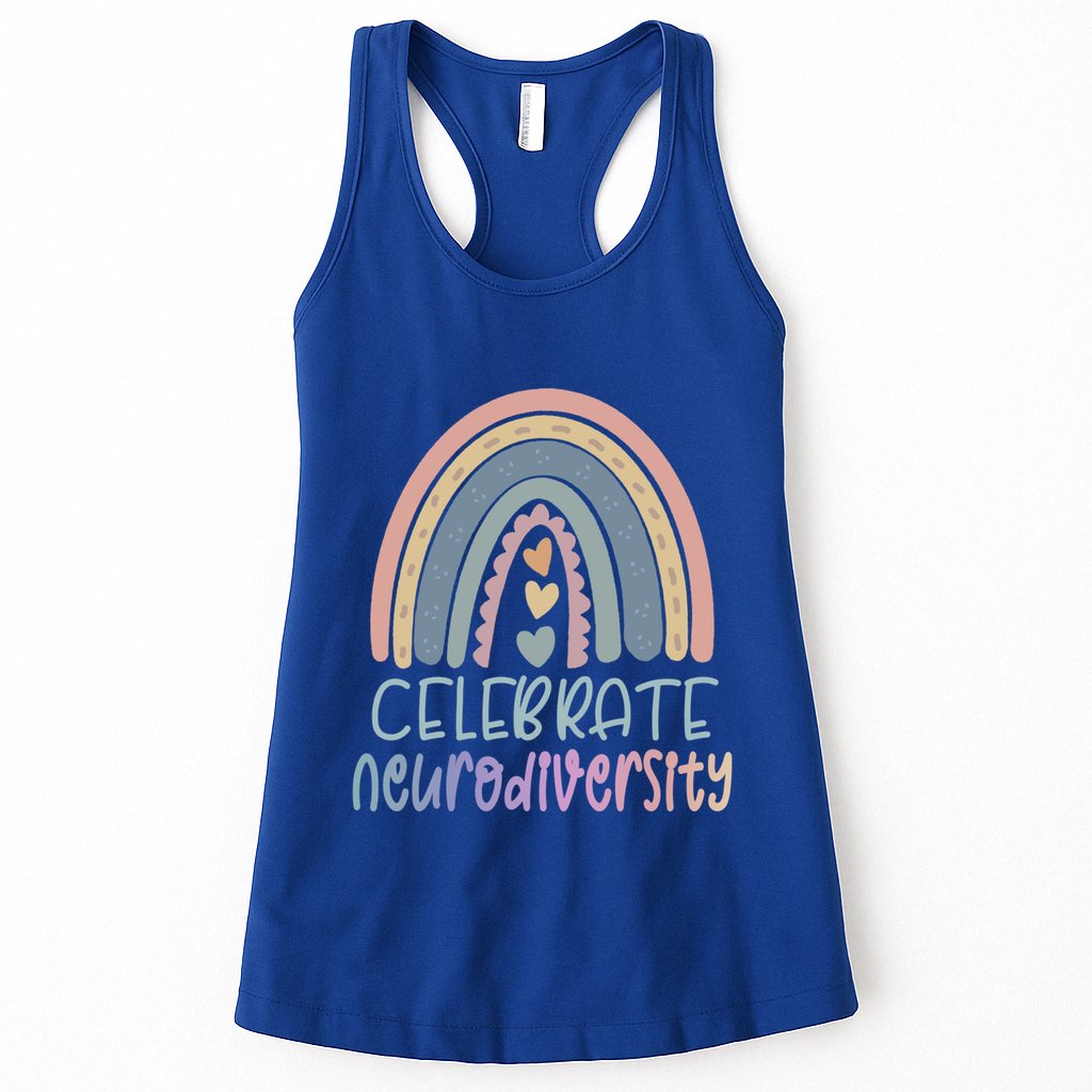 Celebrate Neurodiversity Tal Health Autism Awareness Gift Womens Tank Top