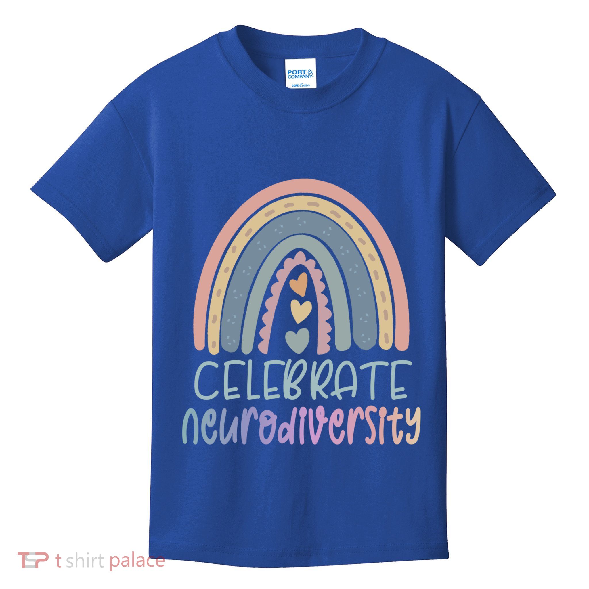 Celebrate Neurodiversity Tal Health Autism Awareness Gift Kids T-Shirt
