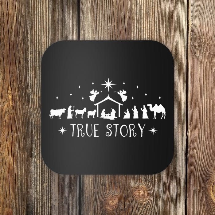 Christmas Nativity True Story Nativity Scene Coaster