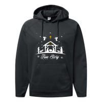 Christmas Nativity True Story Nativity Scene Gifts Performance Fleece Hoodie