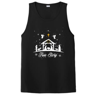 Christmas Nativity True Story Nativity Scene Gifts PosiCharge Competitor Tank