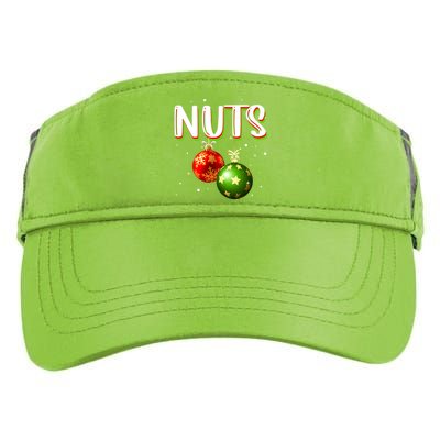 Chest Nuts Tee Christmas Matching Couples Chestnuts Xmas Great Gift Adult Drive Performance Visor