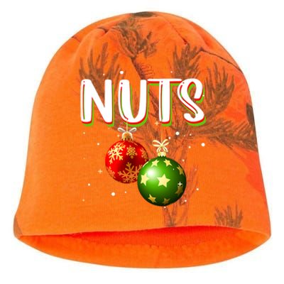 Chest Nuts Tee Christmas Matching Couples Chestnuts Xmas Great Gift Kati - Camo Knit Beanie