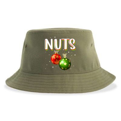 Chest Nuts Tee Christmas Matching Couples Chestnuts Xmas Great Gift Sustainable Bucket Hat