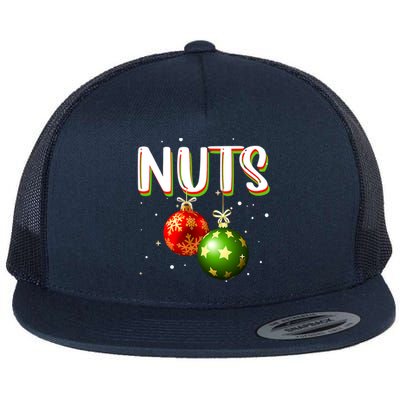 Chest Nuts Tee Christmas Matching Couples Chestnuts Xmas Great Gift Flat Bill Trucker Hat