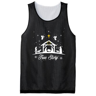 Christmas Nativity True Story Nativity Scene Gifts Mesh Reversible Basketball Jersey Tank