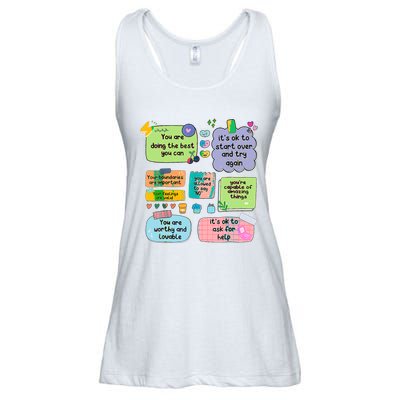 Counselor Note To Self Mental Health School Ladies Essential Flowy Tank