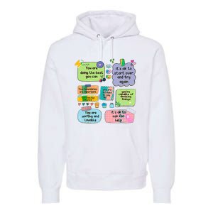 Counselor Note To Self Mental Health School Premium Hoodie