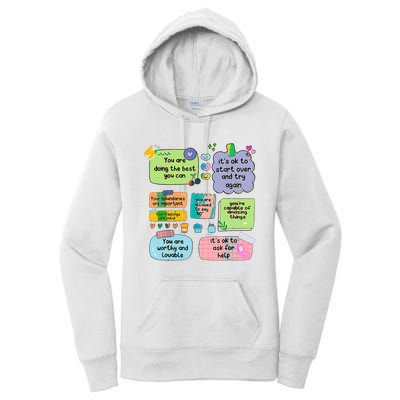 Counselor Note To Self Mental Health School Women's Pullover Hoodie