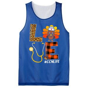 Ccn Nurse Turkey Thanksgiving Day Love Nurse Life Fall Meaningful Gift Mesh Reversible Basketball Jersey Tank