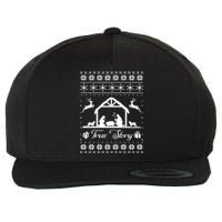 Christmas Nativity True Nativity Story Scene Ugly Sweater Wool Snapback Cap