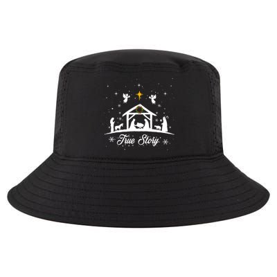 Christmas Nativity True Story Nativity Scene Gifts Cool Comfort Performance Bucket Hat