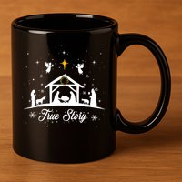 Christmas Nativity True Story Nativity Scene Gifts 11oz C Handle Ceramic Mug