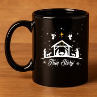 Christmas Nativity True Story Nativity Scene Gifts 11oz C Handle Ceramic Mug