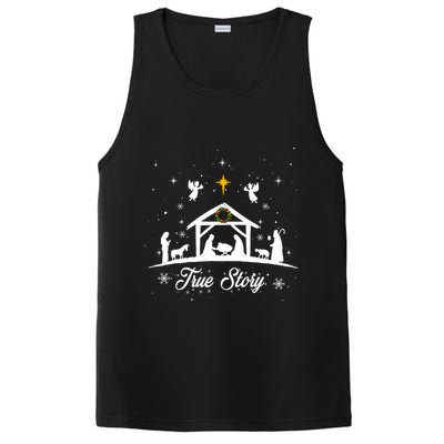 Christmas Nativity True Story Nativity Scene Gifts PosiCharge Competitor Tank