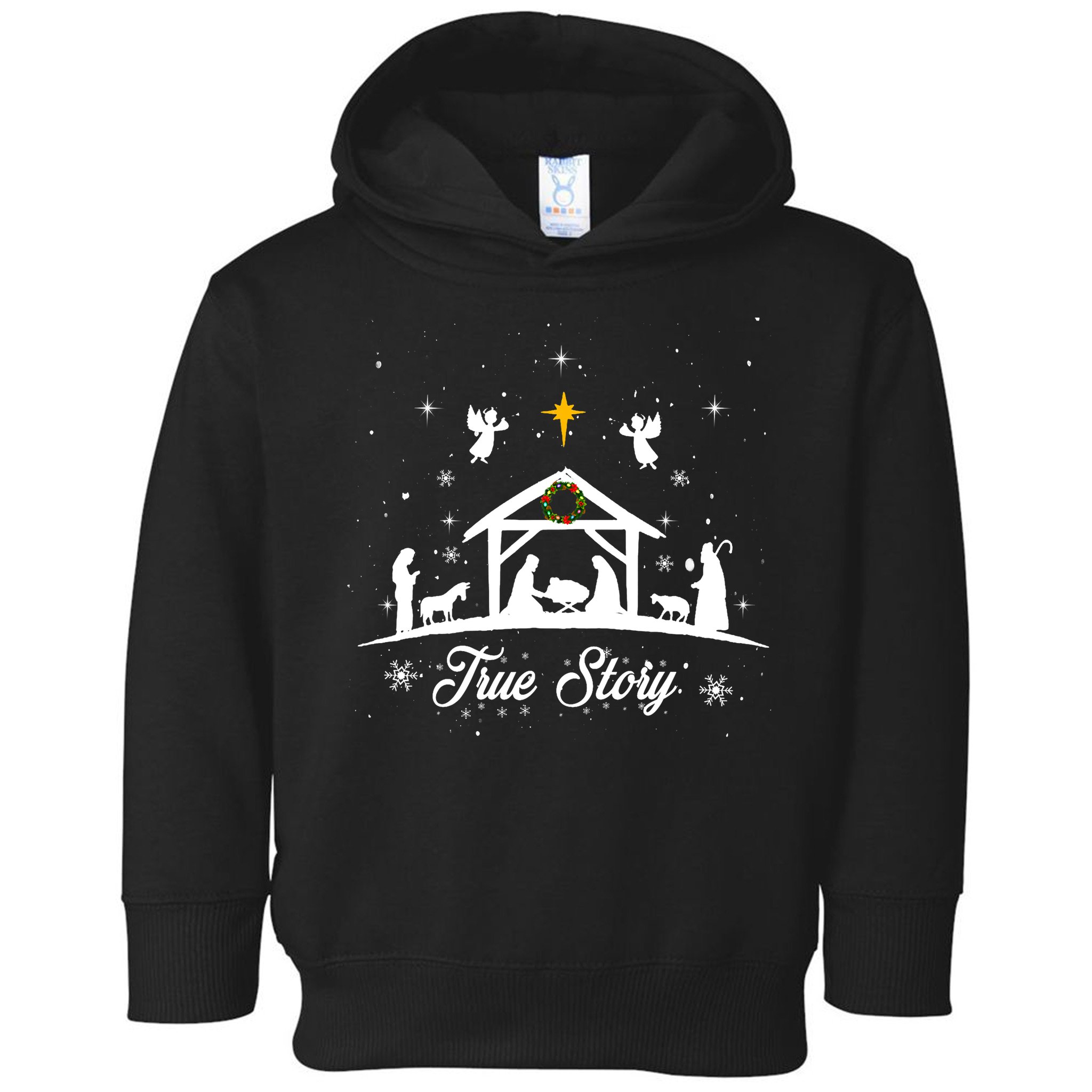 Christmas Nativity True Story Nativity Scene Gifts Toddler Hoodie