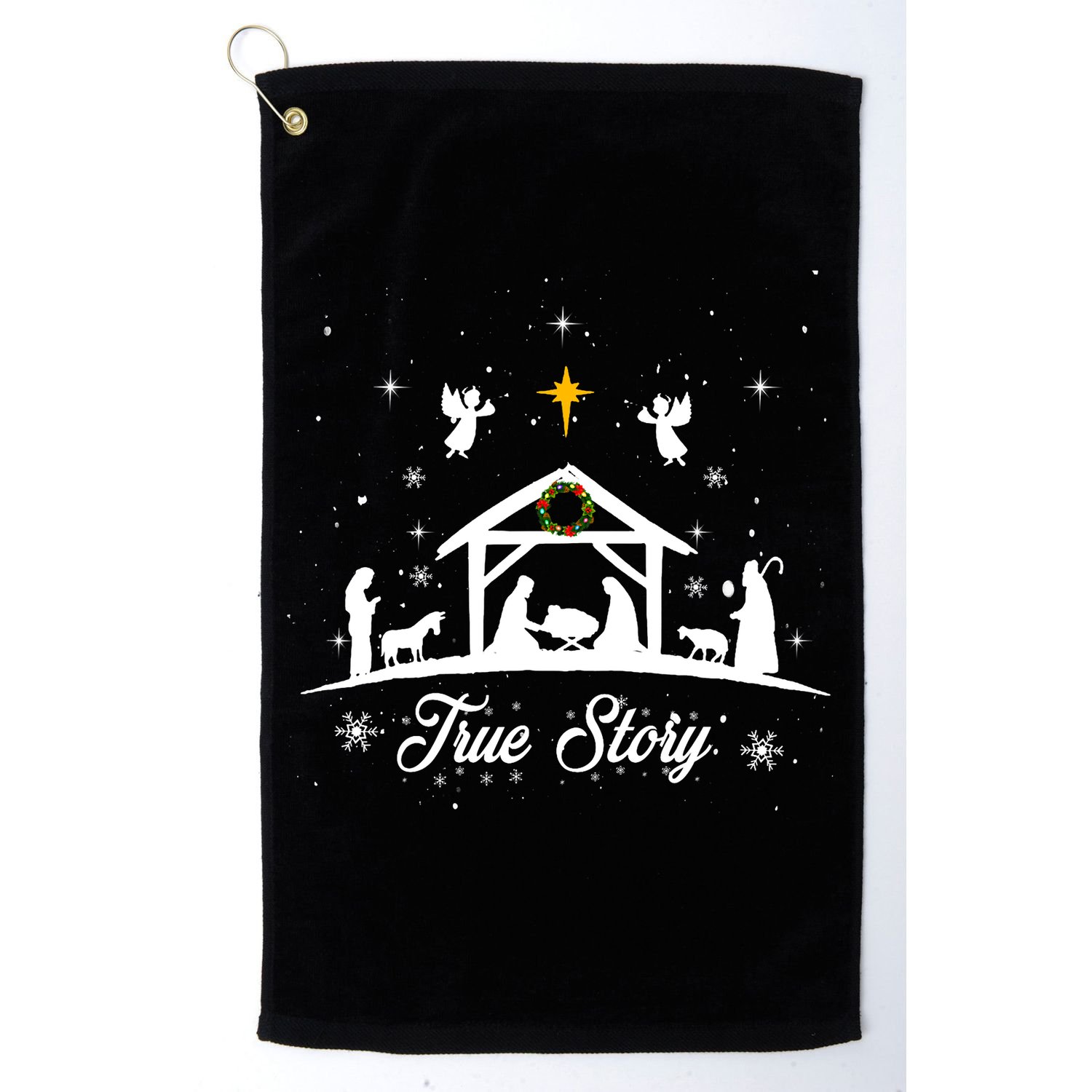 Christmas Nativity True Story Nativity Scene Gifts Golf Towel