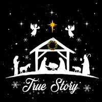Christmas Nativity True Story Nativity Scene Gifts Toddler T-Shirt