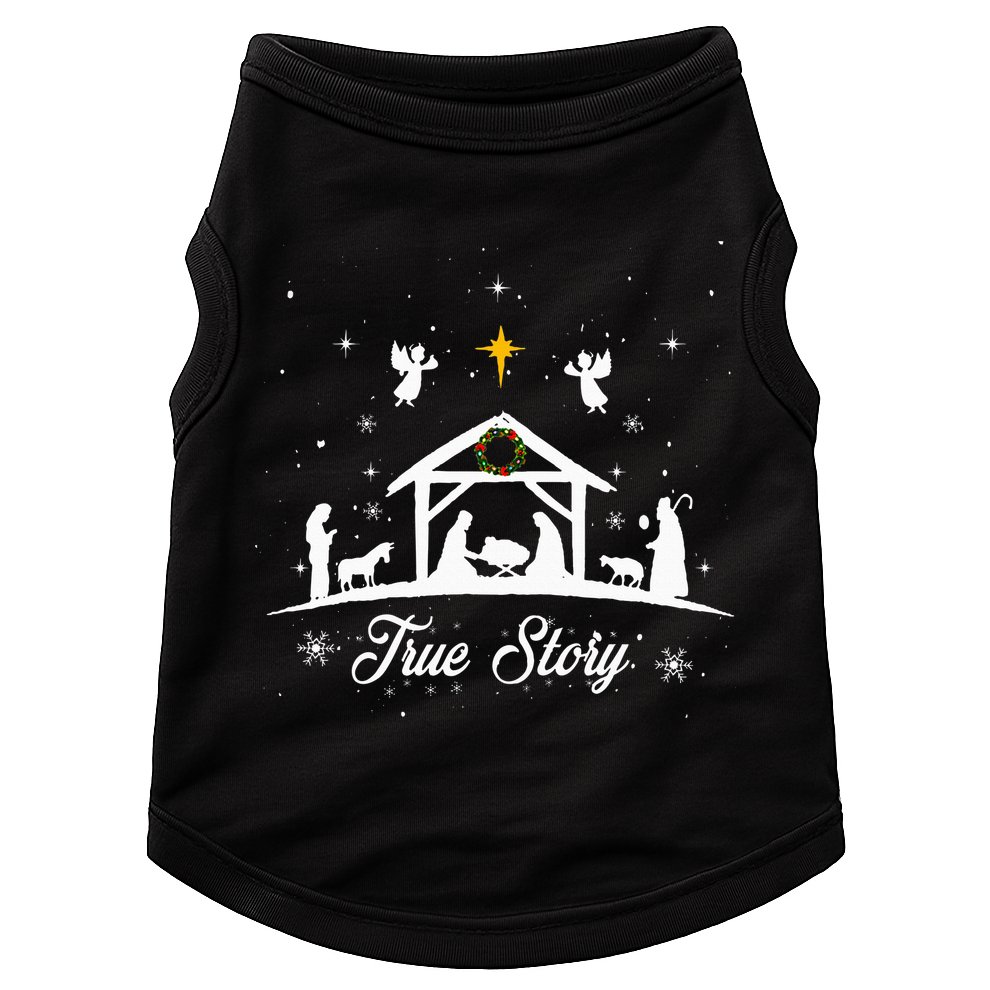 Christmas Nativity True Story Nativity Scene Gifts Doggie Tank
