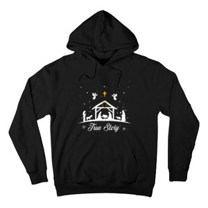 Christmas Nativity True Story Nativity Scene Gifts Hoodie