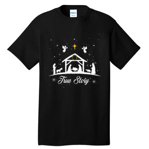 Christmas Nativity True Story Nativity Scene Gifts Tall T-Shirt