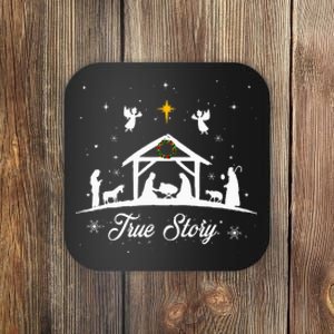 Christmas Nativity True Story Nativity Scene Gifts Coaster