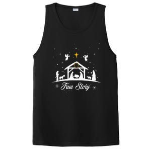 Christmas Nativity True Story Nativity Scene Gifts PosiCharge Competitor Tank