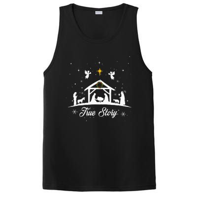 Christmas Nativity True Story Nativity Scene Gifts PosiCharge Competitor Tank