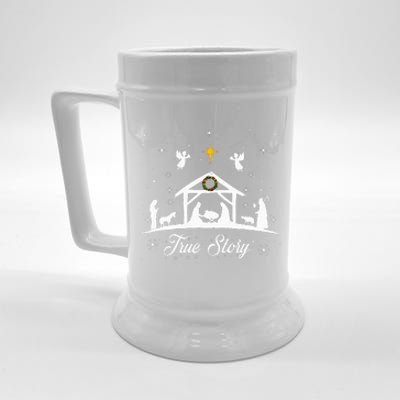 Christmas Nativity True Story Nativity Scene Gifts Beer Stein