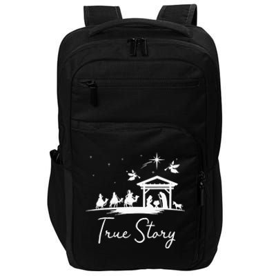 Christmas Nativity True Story of Jesus Birth Impact Tech Backpack