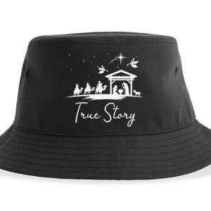 Christmas Nativity True Story of Jesus Birth Sustainable Bucket Hat