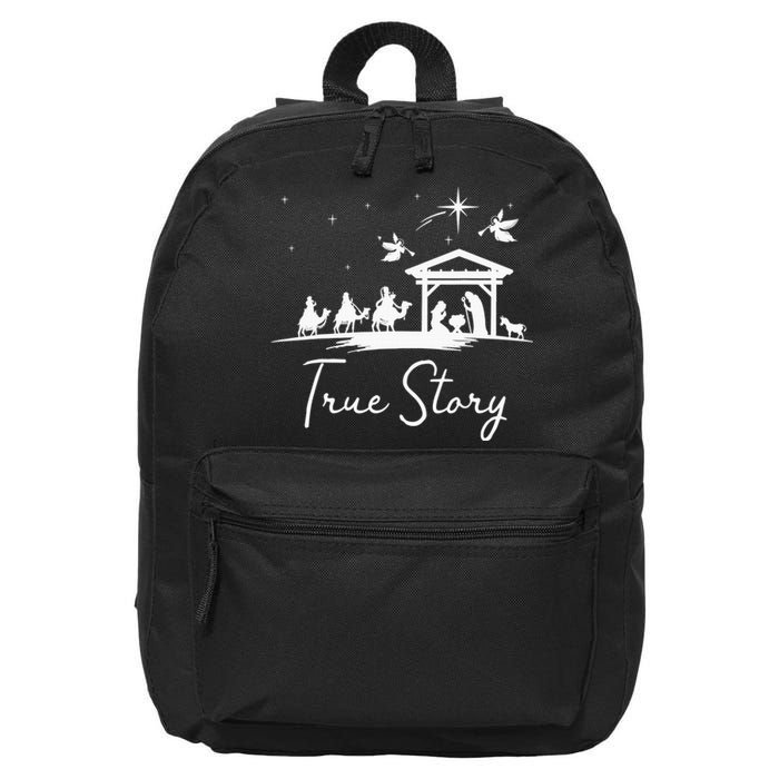 Christmas Nativity True Story of Jesus Birth 16 in Basic Backpack