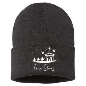 Christmas Nativity True Story of Jesus Birth Sustainable Knit Beanie