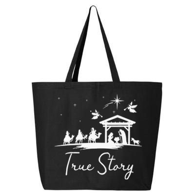 Christmas Nativity True Story of Jesus Birth 25L Jumbo Tote