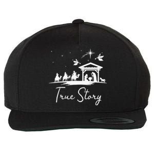 Christmas Nativity True Story of Jesus Birth Wool Snapback Cap