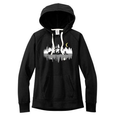 Christian Nativity Trees Reflection Christmas Yeshua (Jesus) Women's Fleece Hoodie