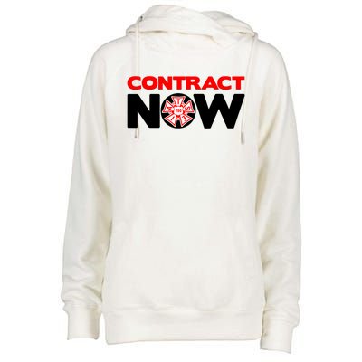 Contract Now Trendy Design Womens Funnel Neck Pullover Hood