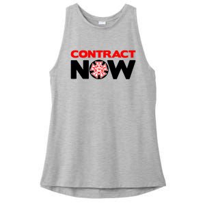 Contract Now Trendy Design Ladies PosiCharge Tri-Blend Wicking Tank