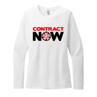 Contract Now Trendy Design Womens CVC Long Sleeve Shirt