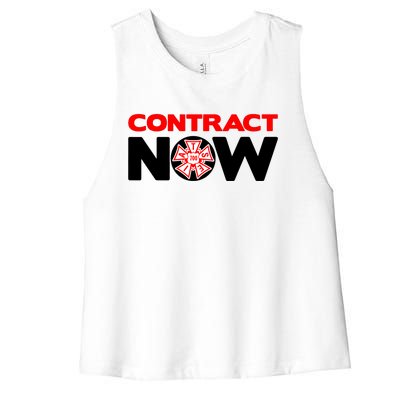 Contract Now Trendy Design Women's Racerback Cropped Tank