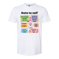 Counselor Note To Self Mental Health School Psychologist Softstyle CVC T-Shirt