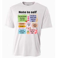 Counselor Note To Self Mental Health School Psychologist Cooling Performance Crew T-Shirt