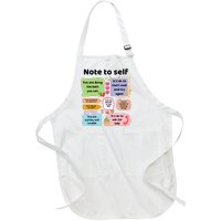 Counselor Note To Self Mental Health School Psychologist Full-Length Apron With Pockets