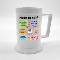 Counselor Note To Self Mental Health School Psychologist Beer Stein