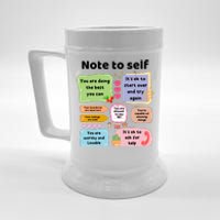 Counselor Note To Self Mental Health School Psychologist Beer Stein