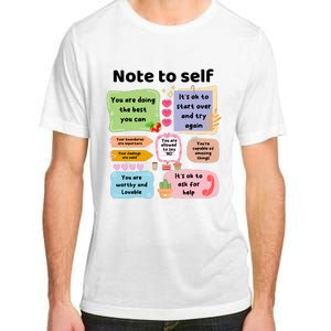 Counselor Note To Self Mental Health School Psychologist Adult ChromaSoft Performance T-Shirt