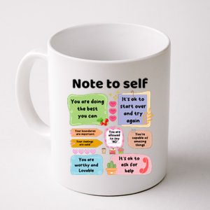 Counselor Note To Self Mental Health School Psychologist Coffee Mug