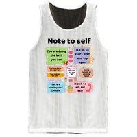 Counselor Note To Self Mental Health School Psychologist Mesh Reversible Basketball Jersey Tank